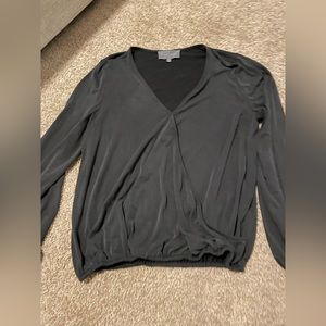 Sunday In Brooklyn - Black V Neck Long Sleeve - Size L